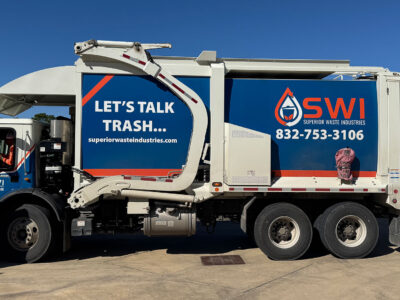 Commercial Waste Services Front-End Loader Trucks